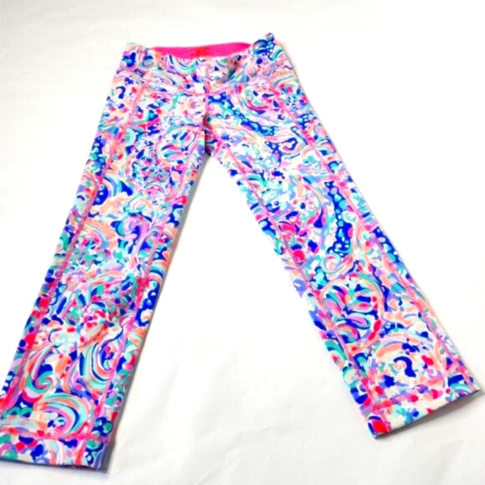 Lilly Pulitzer Women's Size XS Capri Leggings Pink Pocket